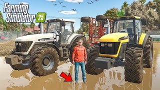 Small CHALLENGER Tractor DIRT with MUD In Fs25  Farming Simulator 25  Timelapse [upl. by Raynell898]