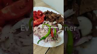 Evde döner yapımı afiyet olsun yemek keşfet döner evyemeği yutube [upl. by Airitak368]