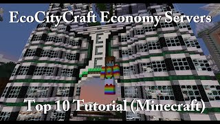 EcoCityCraft Economy Servers  Top 10 Tutorial Minecraft [upl. by Arihday]