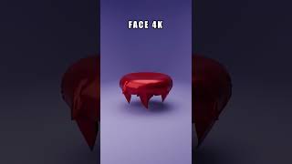 1 vs 16k Faces cloth simulation blenderanimation 3dart animation shorts satisfying [upl. by Akino]