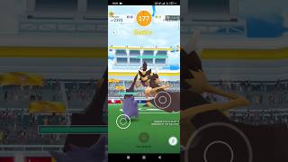 Gangar vs Kleavor pokemongo Raid Battle shorts Azeri youtubeshorts [upl. by Rimahs]