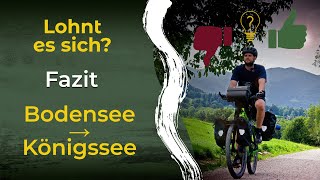 Lohnt sich der BodenseeKönigssee Radweg Unser Fazit [upl. by Aicatsanna385]