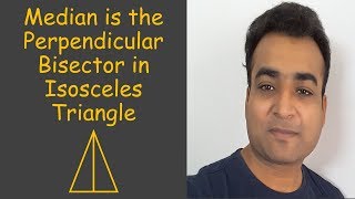 MEDIAN AND ISOSCELES TRIANGLES TRIANGLES BASIC CONCEPTS GEOMETRY FOR BEGINNERS [upl. by Voorhis]