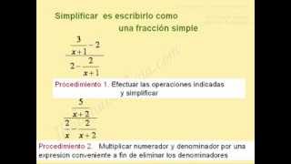 Fracciones complejas algebraicas [upl. by Ninetta]