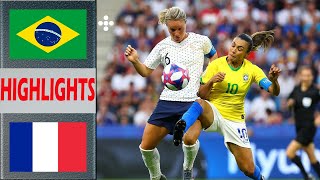 France vs Brazil Extended Highlights amp All Goals  PreMatch Womens Football Olympic Games 2024 [upl. by Corbie]