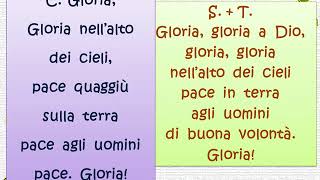 GLORIA NELLALTO DEI CIELI voce CONTRALTI con testo  da quotCERCO IL TUO VOLTOquot  GEN VERDE [upl. by Sedaiuqlem]