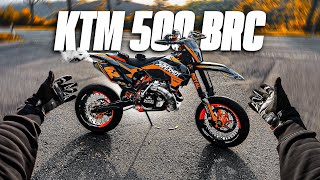 BALADE MOTO en KTM 500cc 2 TEMPS  je tombe en panne 😂 [upl. by Naic]