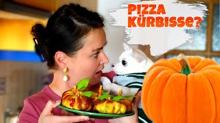 Pizza Kürbisse für Halloween🍕🤌 [upl. by Ahidam917]