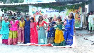 sankranthi sambaralu 2024 srisatyasaischoollaveru song9status [upl. by Koerner]