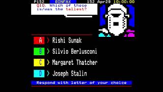 BINBOOZLE 2024 Count Binfaces Ceefax Quiz [upl. by Oriel261]