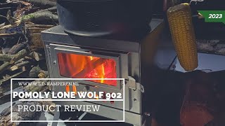 Review pomoly Lone wolf 902 ultralight woodstove  tentkachel [upl. by Anerbes]