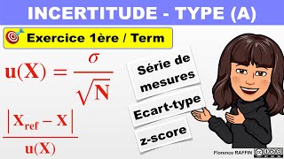 INCERTITUDE TYPE A  Exercice corrigé  1ère et Terminale [upl. by Bergquist]