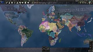 HOI4 Novum Vexillum Timelapse AI Only Chaos mode [upl. by Airrat]