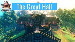 Valheim  Hearth amp Home Great Hall Build Long House Showcase [upl. by Fesuoy]