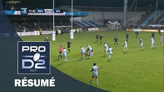 PRO D2  Résumé BourgoinAix 3312  J12  Saison 20152016 [upl. by Ecadnak]