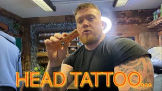 GETTING A HEAD TATTOO  TKTX REVIEW [upl. by Elleda873]