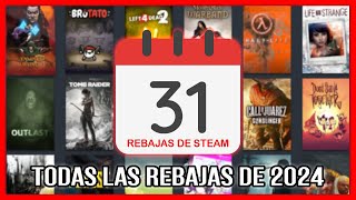 TODAS las FECHAS de las REBAJAS de STEAM en 2024 [upl. by Yelyk]