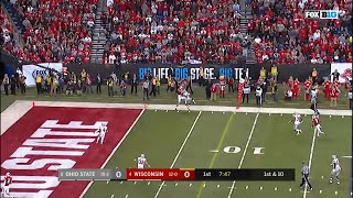 Denzel Ward Interception vs Wisconsin [upl. by Drofla977]