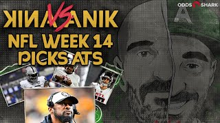 🏈 ANIK vs ANIK NFL WEEK 14 PICKS ATS  NFL AWARD PROP BETS  JON ANIK vs JASON ANIK [upl. by Annavahs]