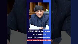 Mock Interview  CSS exam preparation from CSPs Academy Islamabad csspreparation [upl. by Enetsirk467]