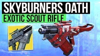 DESTINY 2  SKYBURNERS OATH  Cabal Exotic Scout Slug Rifle Overview [upl. by Eecyak]