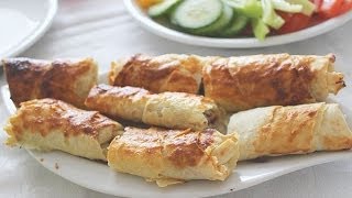 EINFACHER ROLLBÖREK  türkisches Gebäck  backen  Backrezepte  CANANS REZEPTE [upl. by Le]