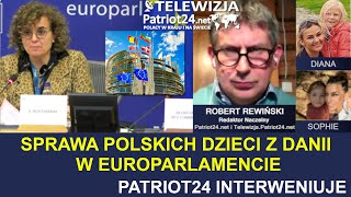 Do zbrodni wojennej porównał odbieranie dzieci w Skandynawii Rewiński w Parlamencie Europejskim [upl. by Ardnauqal]