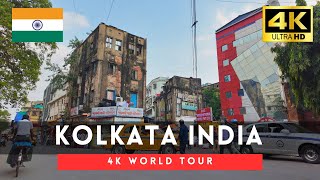 🇮🇳India 4k walk  Kolkata 4K Downtown Walking Tour｜Oct 2024 [upl. by Assila200]