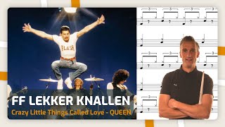 Drum mee met queen  Crazy Little Thing Called Love  Online Drumles [upl. by Eednak]