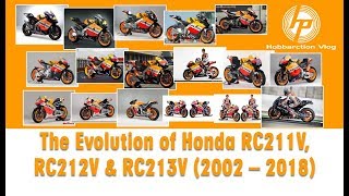 Vlog33 The Evolution of Honda RC211V RC2121V amp RC213V Motogp [upl. by Anaihk]