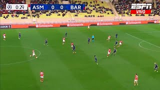 AS Monaco 21 FC Barcelona  UEFA Champions League 202425  Full Match LIVE Now [upl. by Petunia621]