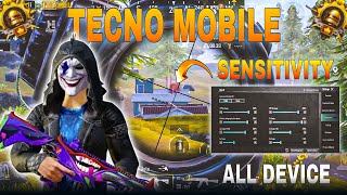 OMG😨TECNO MOBILE BEST SENSITIVITY  TECNO MOBILE PUBG BEST SENSITIVITY CODE  PUBG MOBILE amp BGMI [upl. by Idhem433]