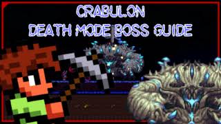 How to Defeat Crabulon on Death Mode and CHEESE STRAT Terraria Calamity Mod [upl. by Viridissa]