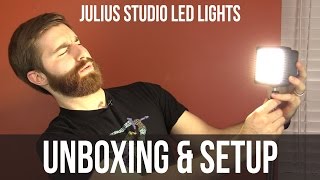 Julius Studio LED Light Kit Unboxing and Setup [upl. by Sorensen]