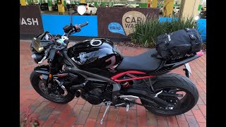 KRIEGA US10 Tailpack – Unboxing amp fitment to Triumph Street Triple R [upl. by Naicul]