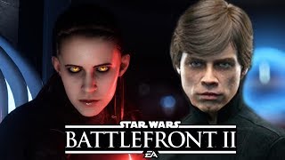 Darth Leia mod vs Luke Skywalker  Star Wars Battlefront 2 [upl. by Southworth]