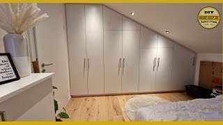 Einbauschrank unter einer Dachschräge aufgebaut [upl. by Cthrine160]