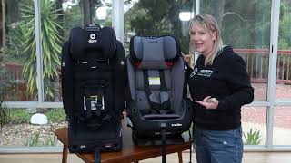 Diono Radian 3RXT Safe versus Safety 1st Everslim AllinOne Car Seat [upl. by Yllen]