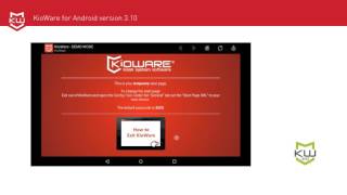 Android Kiosk App with Exit Tutorial by KioWare [upl. by Qiratla959]