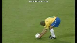 Roberto Carlos amazing free kick for Brazil [upl. by Ellitnahc]