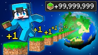 Recorriendo 100000000 de BLOQUES en Minecraft [upl. by Marler809]