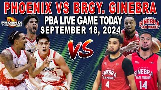 BRGY GINEBRA vs PHOENIX FUEL MASTERS PBA Live Game Today September 18 2024 [upl. by Nylatsirhc]