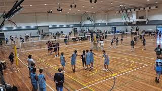 Riccarton vs Kings High school Mainlands Volleyball tournament Set 1 [upl. by Menzies]