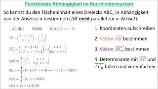Funktionale Abhängigkeit im Koordinatensystem AB nicht parallel zur xAchse [upl. by Siegel]