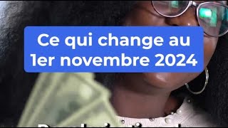 Voici tout ce qui change au 1er novembre [upl. by Nelluc650]