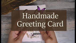 Handmaking a greeting card Baby Girl  ハンドメイド♪ 出産祝いカード DIY グリーティングカード作り✩ [upl. by Letnuahs]