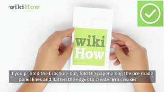 How to Fold Paper for Tri Fold Brochures [upl. by Rydder]