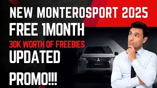 NEW MONTERO SPORT 2025 FREE ONE MONTH UPDATED PROMO [upl. by Eniamart]