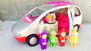 COUNTING and COLORS with FISHER PRICE Musical Van and TELETUBBIES Toys [upl. by Demeyer]