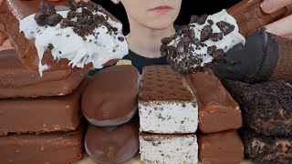 ASMR Chocolate Ice Cream Magnum Oreo Cone MampM Cookie Sandwich Twix Klondike [upl. by Verne305]